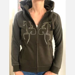 NoConcept Zipper Horses Olive