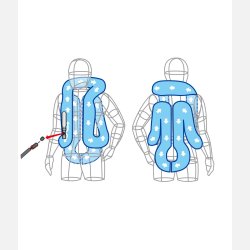 V-H Hit-Air airbagvest til brn (XS)