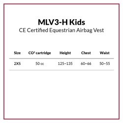 MLV3-H Hit-Air airbagvest til brn (2XS)