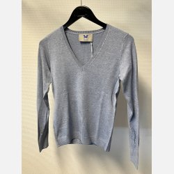 NoConcept V-neck sparkle snaffle light blue